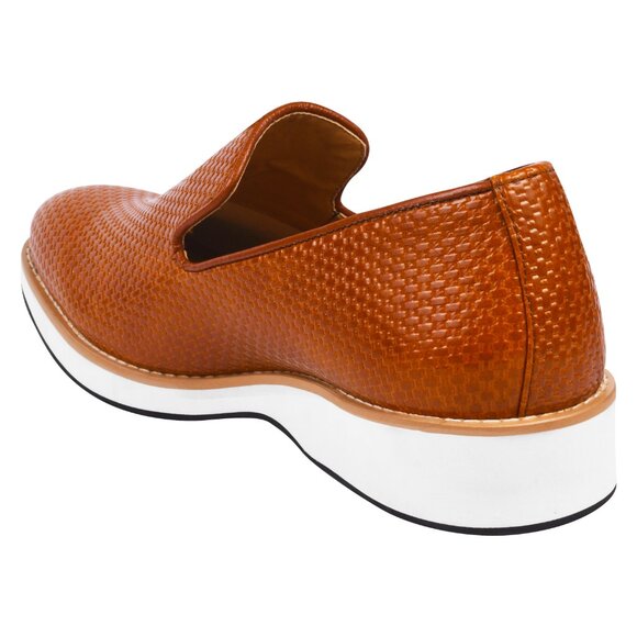 Dennis Manmade Leather Casual Loafers